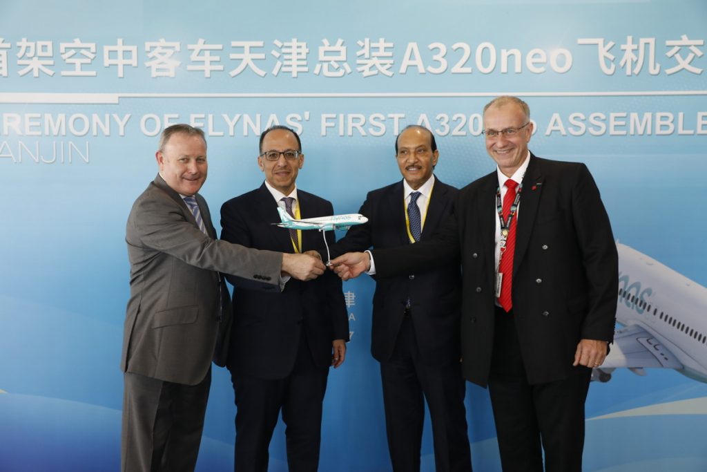 flynas takes delivery of five Airbus A320neo aircraft in a month